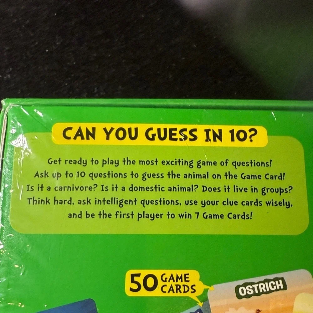 NEW Skillmatics Guess in 10 Animal Planet Kids Card Game